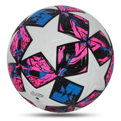 Size 5 Soccer Ball for Match & Training, Thermal-Bonded Seamless Design, Durable PU Leather, Machine-Stitched Football for Indoor & Outdoor Play, Ideal Gift for Soccer Fans, Football Training Balls